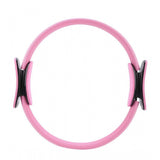 { "alt_text": "Pink rubber yoga pilates ring for core workout, abdominal, and thigh toning exercise equipment" }