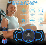 Black mini portable massager for targeted muscle and pain relief, suitable for back and neck use