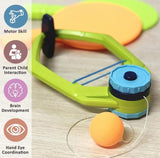 Green adjustable table tennis ball trainer for improving catching skills and eye-hand coordination