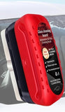 Red and black dual-sided automotive cleaning brush for removing oil films and grime from car glass