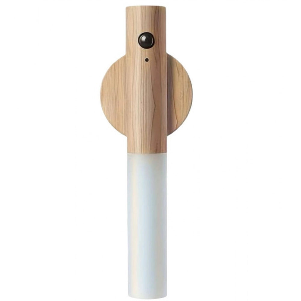 { "alt_text": "Beige metal induction light cabinet lighting fixture with motion sensor for emergency use" }