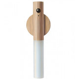 { "alt_text": "Beige metal induction light cabinet lighting fixture with motion sensor for emergency use" }