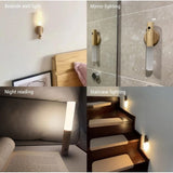 { "alt_text": "Beige metal induction light cabinet lighting fixture with motion sensor for emergency use" }