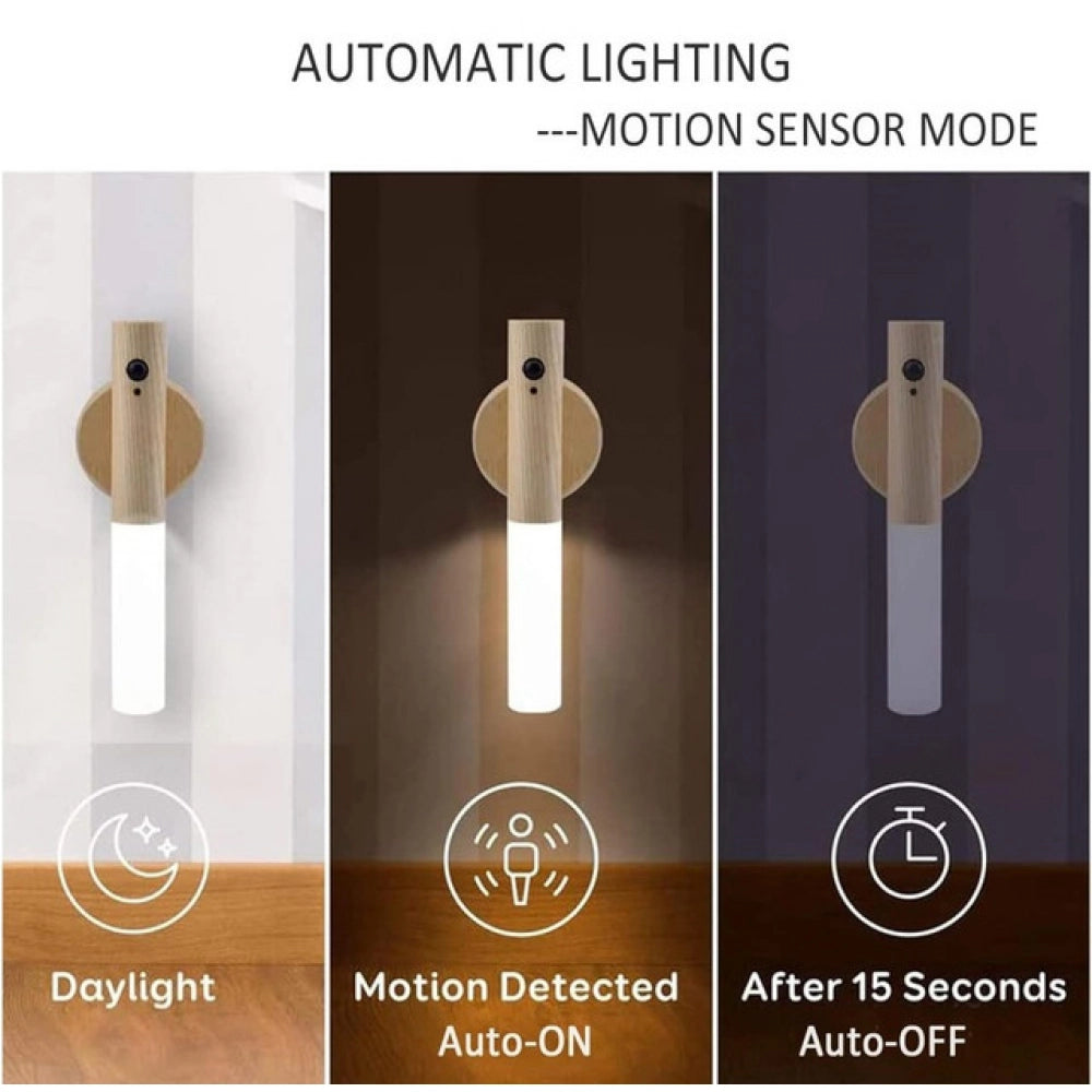 { "alt_text": "Beige metal induction light cabinet lighting fixture with motion sensor for emergency use" }
