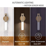 { "alt_text": "Beige metal induction light cabinet lighting fixture with motion sensor for emergency use" }