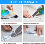 Silver aluminum waterproof foil tape for sealing leaks on roofs, pipes, and cracks
