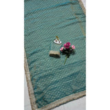 Women's Silk Embellished Saree With Unstitched Blouse 5.5Mtr (Green)