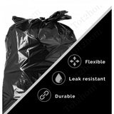 Pack of 5 Biodegradeable Vegetable-Paper 17 x 19 Inches Garbage Bag (Black)