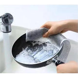 Pack of 15 Stainless Steel Dishwash Scrub (Silver)