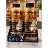 { "alt_text": "Clear liquid marble polish bottles, 100 ML each, for enhancing shine and finish of marble surfaces" }