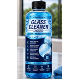 { "alt_text": "Clear glass cleaner liquid bottles, 100 ML, for streak-free glass cleaning, 2 bottles pack" }