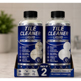 { "alt_text": "Clear liquid tile cleaner bottles, 100 ML, for removing dirt and stains from tile surfaces, fresh fruit fragrance" }