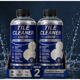 { "alt_text": "Clear liquid tile cleaner bottles, 100 ML, for removing dirt and stains from tile surfaces, fresh fruit fragrance" }