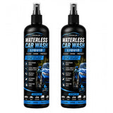 { "alt_text": "Clear plastic waterless car wash liquid spray bottles, 100 ML, for vehicle cleaning, car detailing, and auto wash" }