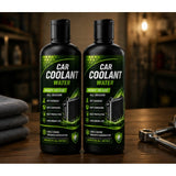 { "alt_text": "Blue coolant water liquid car bottles, 100 ML, for vehicle cooling system maintenance, 2-pack" }