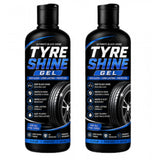 Pack of 2 Tyre Shine Gel Flip Top Cap Bottles 100 ML