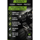 { "alt_text": "Blue liquid car interior cleaner spray bottles, 100 ML, refreshing car detailing liquid for auto care" }