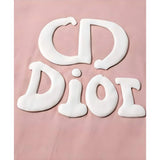 { "alt_text": "Pink cotton blend men's oversized t-shirt, printed casual wear, round neck half sleeve, 220 GSM" }