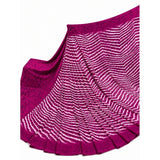 Women's Georgette Printed Saree With Unstitched Blouse 5.5Mtr (Magenta)