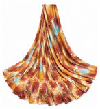 { "alt_text": "Multi georgette printed saree with unstitched blouse, 5.5m, ethnic wear fashion fabric" }