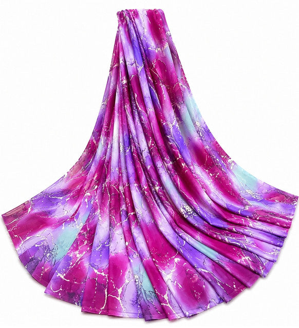 { "alt_text": "Multi georgette printed saree with unstitched blouse, 5.5m, ethnic wear fashion fabric" }