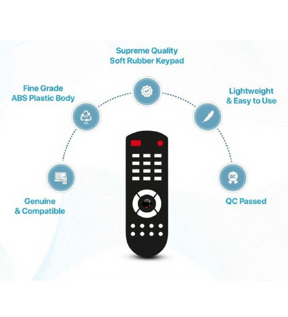 White AC remote control model 303 for BPL air conditioner, featuring ergonomic design and long range