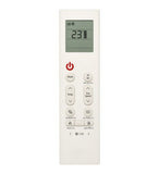 White AC remote control model 356B for LG air conditioner, featuring ergonomic design and long range