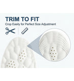 Grey orthopedic memory foam shoe insole providing soft cushioning and customizable support for daily foot comfort