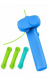 Multicolor plastic rope launcher toy for kids, featuring a string shooter design for outdoor play