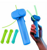 Multicolor plastic rope launcher toy for kids, featuring a string shooter design for outdoor play