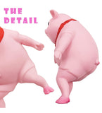 TPR Pink Squishy Pig Toy (Pink)