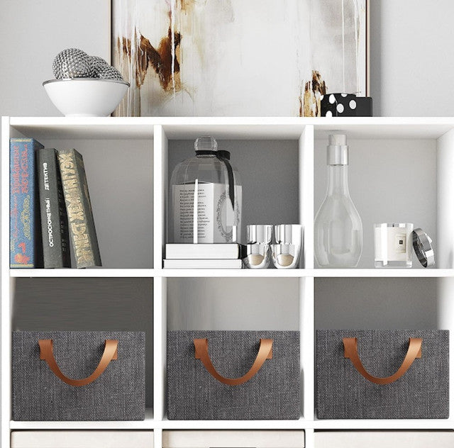 Grey nylon and stainless steel wardrobe organizer for clothes storage, supporting up to 15 kg