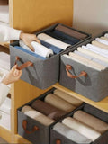 Nylon, Stainless Steel 26 Litter Wardrobe Organizer For Clothes Storage Box (Grey)