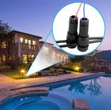 Metal-Plastic Low Voltage Wire Connector 5 Pieces Set (Black)