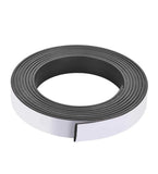 Black silicone magnetic tape roll with strong adhesive backing for damage-free home and craft organization