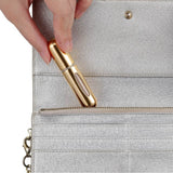 Multicolor aluminum travel perfume spray bottle set, refillable atomizer for carrying cologne or aftershave