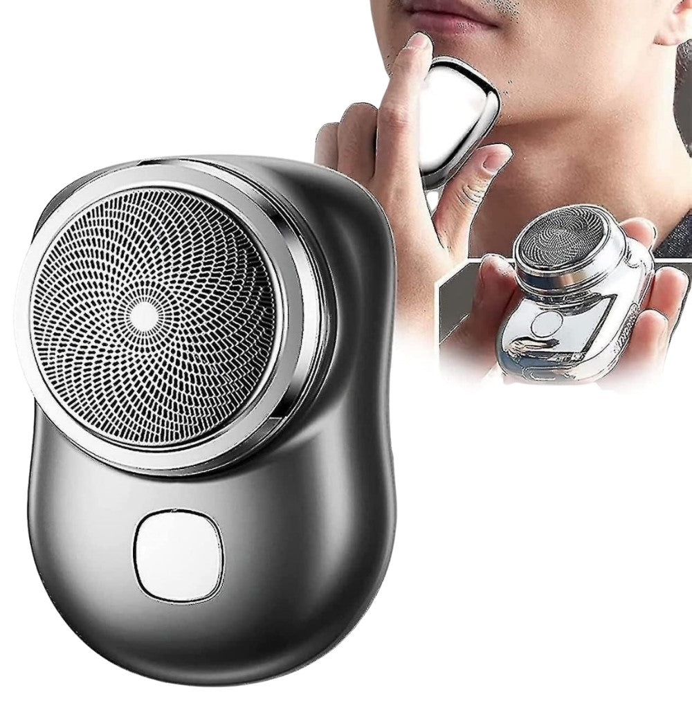 Stainless Steel Mini Electric Portable Shaver For Men (Multicolor)