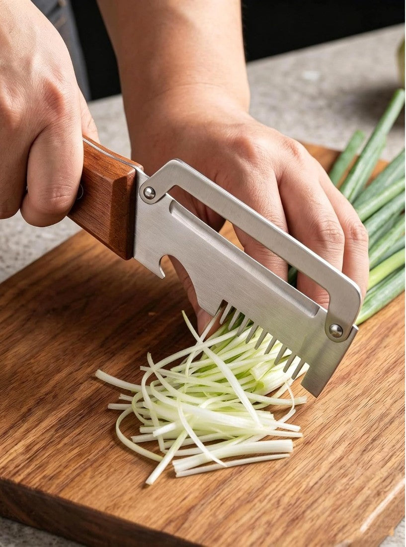 Silver stainless steel 3-in-1 kitchen peeler with grater and bottle attachment for meal prep