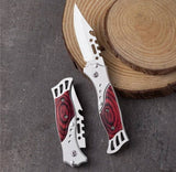 Stainless Steel, Wood Knife With Wooden Handle (Silver-Brown)