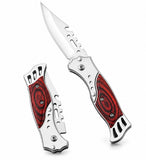 Stainless Steel, Wood Knife With Wooden Handle (Silver-Brown)