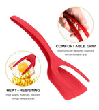 Multicolor silicone 2-in-1 kitchen spatula for flipping eggs, pancakes, and delicate foods