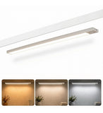 White metal wireless under cabinet LED light with USB rechargeable battery and three adjustable modes