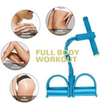 Blue natural rubber resistance band for full body strength and flexibility training