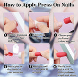 ABS 576 Pcs Nails Set (Multicolor)