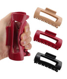 Multicolor silicone soft hair claw clip with strong, anti-slip grip for all hair types