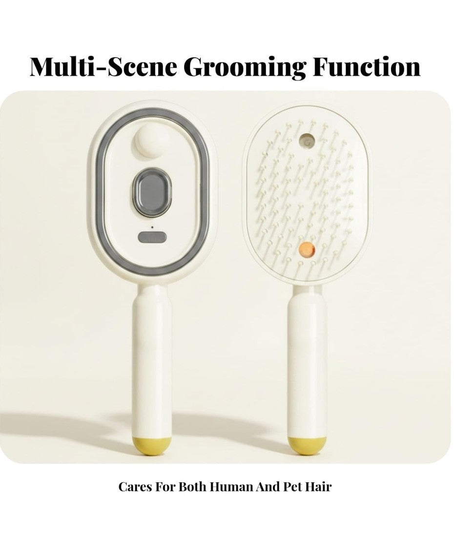 Multicolor plastic handheld steam hair brush comb for detangling and gentle daily grooming