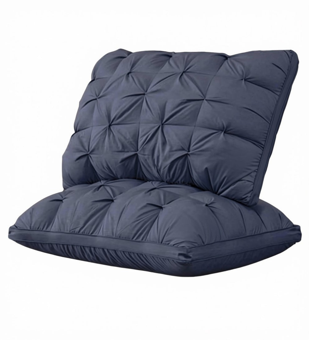 Blue feather luxury hotel collection pillow with down alternative filling for gentle neck support