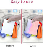 White polyester synthetic fiber color absorber sheets for laundry to prevent dye bleeding and color transfer