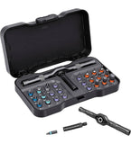 Multicolor 24-in-1 alloy steel screwdriver set with magnetic function for electronics repair