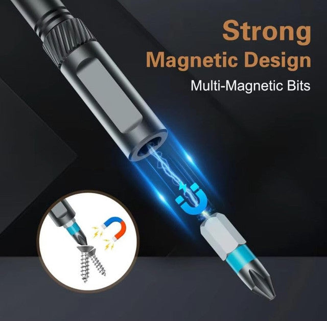 Multicolor 24-in-1 alloy steel screwdriver set with magnetic function for electronics repair
